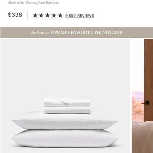Premium White Bamboo Sheet Set